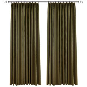 <span class=keywords><strong>Rideaux</strong></span> occultants modernes en velours vert matcha de luxe DaiRui pour chambre et salon, tissu épais haute précision - Product Image 1