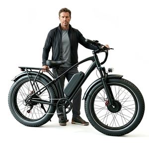 <span class=keywords><strong>Vélo</strong></span> de montagne <span class=keywords><strong>électrique</strong></span> à double moteur 250W avec pneus larges de 26 pouces, fourche à suspension, <span class=keywords><strong>vélo</strong></span> <span class=keywords><strong>électrique</strong></span> de fitness, en stock - Product Image 1