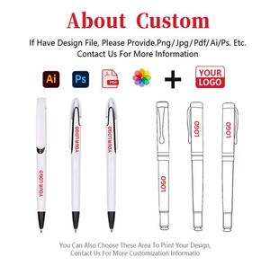 Promotional Custom Branded Plastic Uv Print Pens Full Color logo Pen <b>Sublimation</b> Blank White Stylo Ballpoint Pen - Product Image 2