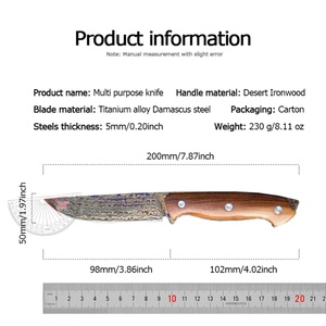"Customizable <b>Walker</b> Tactical Knife with Stainless Steel Fixed Blade G10 Handle Scabbard OEM Support (<b>Wood</b> Handle)" - Product Image 6