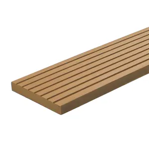 Wpc wood decking solid board easy instal accessories fascia board skirting edge trim end cover siding floor skirting