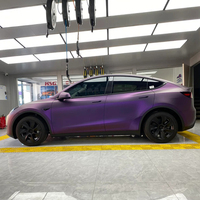 Film de protection de peinture TPU PPF WRAPMASTER 1,52x15m auto-réparateur, couleur satinée noire Pinot Purple