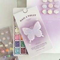 Missgooey – Source de lumière LED longue durée, 18 couleurs, vernis à ongles gel micro-sculpté effet perle sans essuyage, texture féerique, pour salon de manucure