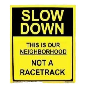 Vente chaude réduire la vitesse ralentir à l'<span class=keywords><strong>intersection</strong></span> c'est notre quartier pas une piste de course panneaux étanches en aluminium - Product Image 2