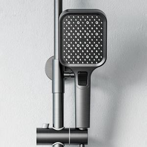 Système de douche thermostatique numérique à cascade, en laiton, installation encastrée, ensemble de salle de bain, jet doux, touches de piano - Product Image 4