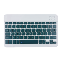 Nouveau clavier sans fil Tasso BT avec pavé tactile, interrupteurs à ciseaux, USB 3.0/Type-C, touches multimédia, matériau plastique pour tablettes iPad FCC