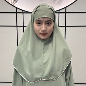 Costume <span class=keywords><strong>de</strong></span> deux pièces vintage modeste pour femmes musulmanes Nouvelle couleur Nouveau Style Taille 4XL en Polyester Polyester Matière Abaya - Product Image 4
