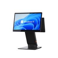 Nouvelle caisse enregistreuse Windows avec rotation multi-angles et pliage pour un rangement facile, prend en charge la libre-service