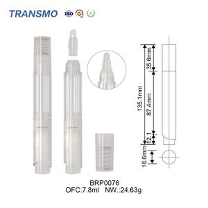 Bolígrafo cosmético de clic en oferta, bolígrafo vacío para esmalte de uñas de 6 ml, bolígrafo redondo vacío para blanqueamiento dental con cepillo de silicona - Product Image 4