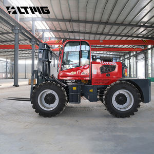 LTMG nueva carretilla elevadora diésel todoterreno 4WD a la venta <span class=keywords><strong>5</strong></span> toneladas 5000kg 4x4 rueda áspera todo terreno carretilla elevadora con neumático sólido opcional - Product Image 3