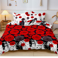 Tissu en gros pas cher prix 235CM 125GSM 100% polyester tissu brossé doux microfibre drap de lit tissu style floral