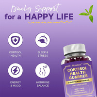 Private Label Suiker Vrij Vegan 20-in-1 Formule Cortisol Gezondheid Gummies Hormoonbalans en Ontspanning & Slaap Ondersteunende Supplement