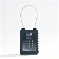 Cadenas électronique à câble en acier résistant aux intempéries avec alarme anti-effraction pour la sécurité des marchandises et le contrôle des actifs logistiques