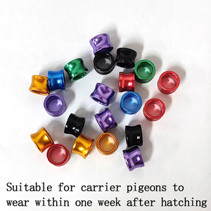 แหวนเท้าสำหรับ<span class=keywords><strong>นก</strong></span>แก้ว <span class=keywords><strong>นก</strong></span>พิราบ <span class=keywords><strong>นก</strong></span>ไทเกอร์สกิน <span class=keywords><strong>นก</strong></span>ซวนเฟิง แบบเปิด-ปิด ทำจากโลหะผสมอะลูมิเนียม รูปทรงกลม - Product Image 3