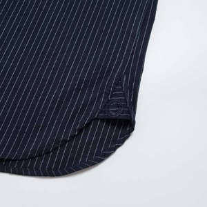 Aristino vente hommes rayé robe chemise respirant Anti-rides col Mandarin vêtements de travail Style été en gros 300g brodé - Product Image 5