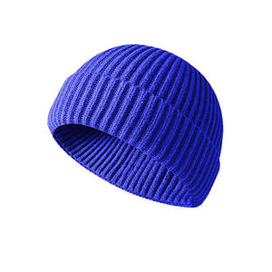 Bonnet en peau de melon à la mode pour hommes tricoté acrylique automne hiver chapeau Hip Hop dôme pastèque local Ruffian Baotou froid commun - Product Image 2
