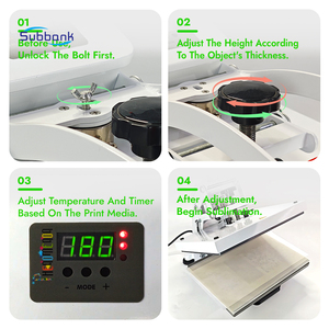 Hot Selling 40*60 Semi-Automatic Heat Press Transfer Machine New Flatbed Mechanical Slide Sublimation Printer for T-shirts