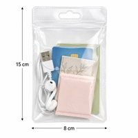 Sac d'emballage en sachet transparent en PVC personnalisé pour accessoires de pêche, appâts en poudre, appâts à poisson, boucles d'oreilles et hameçons de pêche