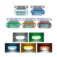 Feux de signalisation externes pour voiture 24V 24 LED, lampe indicatrice, feu arrière, feux latéraux pour remorque, camion, poids lourd