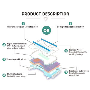 OEM ODM personalizzato fabbrica diretta adulti pannolini per la cura quotidiana a buon mercato all'ingrosso Ultra spesso usa e getta per adulti - Product Image 3
