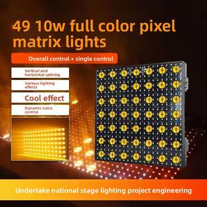 Led49 7x7 Pixel Gold Matrix Light Bar DMX512 Control para transmisión en vivo Fondo de sala Iluminación de escenario y efecto de Carreras de Caballos - Product Image 6