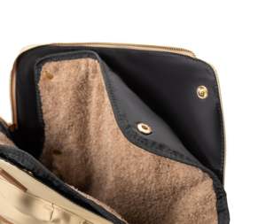 Luxe 2-en-1 <span class=keywords><strong>chien</strong></span> transporteur fourre-tout réglable bandoulière Faux cuir poignées étanche Oxford pour petits chiens chats voyage urbain - Product Image 4