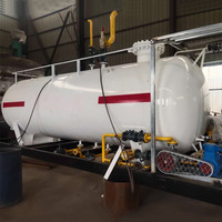 Estación de almacenamiento de productos químicos, equipo de 10/20/25 toneladas de gas GLP, recarga de deslizamiento, planta con juego completo val