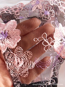 High Quality Sexy Underwear Set Hollow French Floral Embroidery Underwire Two-Piece Set - Product Image 5