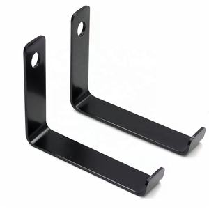 Support en métal courbé sur mesure en forme de L avec trou à rainurer pour le montage d'équipements - Product Image 6