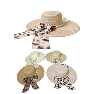 Sombrero Plano Ajustable de Alta Calidad con Cinta y Cordón, Estilo Elegante para Damas y <span class=keywords><strong>Caballeros</strong></span>, Ideal para la Playa - Product Image 5
