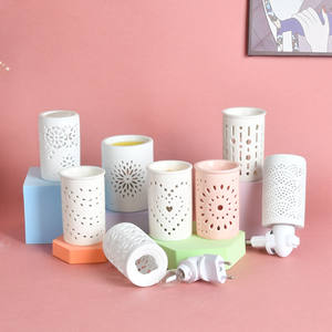 Chauffe-cire électrique en céramique, chauffe-cire pour cire parfumée, brûleur à huile avec ampoules Edison, chauffe-parfum pour - Product Image 2