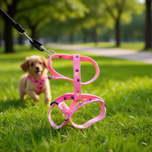 Imbracatura per Cani a Forma di I con Stampa a Pois da 1,5 Pollici, Comoda per Petto e Schiena - Product Image 2