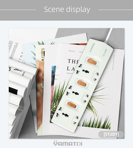 ปลั๊กพ่วงป้องกันไฟเกินพิกัด รุ่นใหม่ ปี 2026 สำหรับหอพักและครัวเรือน 13A 3000W พร้อมฝาครอบนิรภัย - Product Image 5