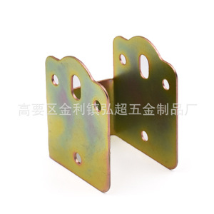 Furniture Hinge Iron 60x48x35mm Color Zinc Plating Surface Mount Support For <b>Bed</b> Frame - Product Image 1