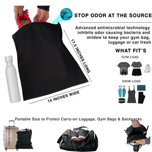 Bolsa Impermeable y Antimicrobiana <span class=keywords><strong>para</strong></span> Viajes, Inhibe las Bacterias y el Mal Olor de la <span class=keywords><strong>Ropa</strong></span> <span class=keywords><strong>Sucia</strong></span>, Bolsa Seca y Húmeda <span class=keywords><strong>para</strong></span> <span class=keywords><strong>Ropa</strong></span> de Gimnasio - Product Image 2