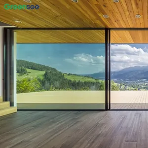 Europe Style Lift Sliding Door Panoramic Views Exterior Double Glazed Sliding Doors for Commercial