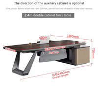 LBZ-79X Bureau de direction de luxe pour PDG et managers, mobilier de bureau