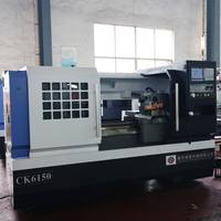 Tour à toupie CNC horizontal à broche unique pour travaux lourds CK6160 Mitsubishi, système de commande GSK, 2 axes, 4 stations, neuf