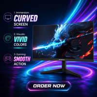 Monitor MNTW24 de 23.8 Pulgadas sin Marco, FHD, MVA, 75/100Hz, HDMI, VGA, Carcasa Plateada, Blanca, Negra y Roja para Negocios