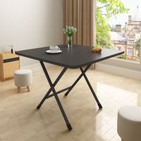 Table à manger pliante portable simple Petite table d'extérieur en dortoir Table de stand