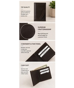 Handmade Genuine Leather Wallet with Slim Design and Durable Stitching for Everyday Use - Product Image 2