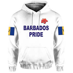 Alta calidad <span class=keywords><strong>Bandera</strong></span> de <span class=keywords><strong>Barbados</strong></span> Sudaderas con capucha de talla grande Escudo DE ARMAS DE <span class=keywords><strong>Barbados</strong></span> Suéter con capucha Ropa Streetwear al por mayor - Product Image 4