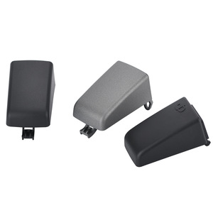 Cubierta de manija de puerta para Land Rover Freelander 2, plástico negro y gris, lado delantero izquierdo, instalación con cinta de 3m - Product Image 1