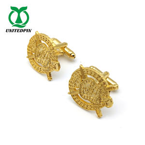 批发促销软搪瓷环氧男式t恤袖扣定制童军袖扣 - Product Image 6