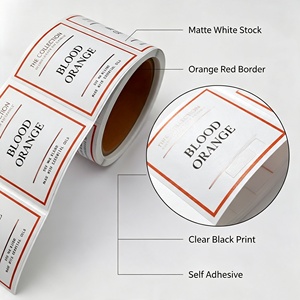 Etiquetas de papel rectangulares personalizables para empaques de velas con opciones de volumen de aroma de marca y diseño autoadhesivo - Product Image 3