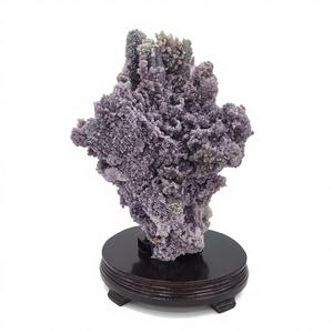 Vente en gros de <span class=keywords><strong>pierres</strong></span> brutes de cristal de guérison naturelle, agate de raisin violet, ornement minéral pour la décoration de la maison - Product Image 5