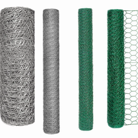 Grillage hexagonal haute résistance de 1/2 pouce, galvanisé à chaud/revêtu de PVC, pour cage à poulets
