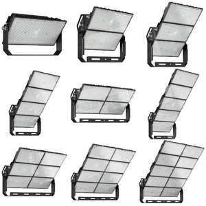 A02-serie module rechthoekige zonnescherm zwarte spuitgietaluminium driver cover hoge mast floodlight RGB <span class=keywords><strong>flood</strong></span> 1000W LED stadionverlichting - Product Image 1