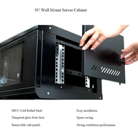 Harga Produsen 4U 6U 9U 12U Rak Server Dinding untuk Jaringan dengan Aksesoris