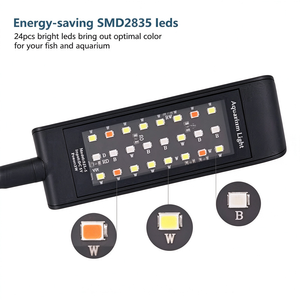 Lampe <span class=keywords><strong>LED</strong></span> pour <span class=keywords><strong>aquarium</strong></span>, lumière pour <span class=keywords><strong>aquarium</strong></span>, luminosité réglable, lampe à clipser pour plantes d'<span class=keywords><strong>aquarium</strong></span>, pour aquariums d'<span class=keywords><strong>eau</strong></span> douce plantés, <span class=keywords><strong>nano</strong></span>-aquariums - Product Image 1